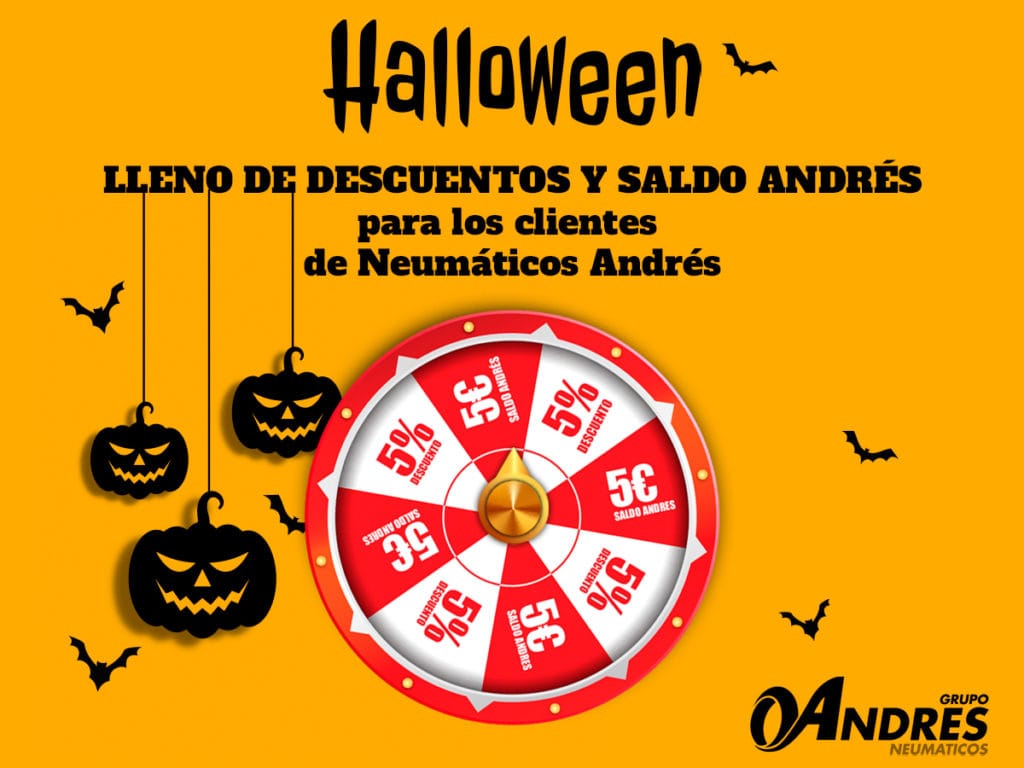 Ruleta de Halloween Neumaticos Andres